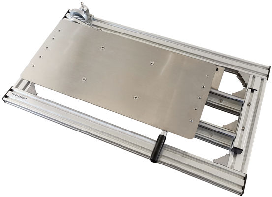 520 mm*250 mm*100 mm Mesa deslizante para codificação ajustável com suporte de impressora