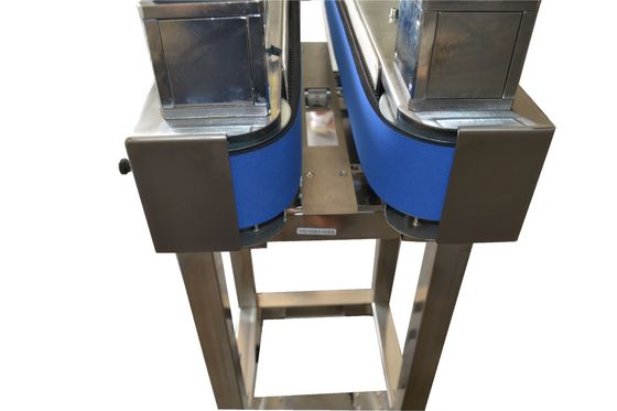 Impressora a jato de tinta automática, transportador de codificação inferior com cinto lateral, impressão sob frascos e garrafas