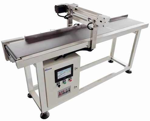 Máquina de embalagem de mesa deslizante Sistema transversal para codificação