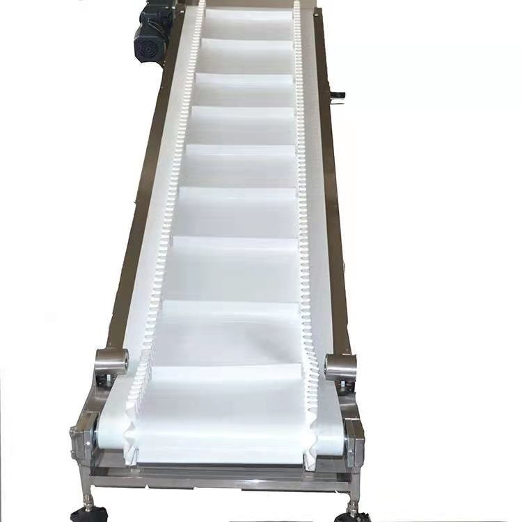 IS09001 Transportador de codificação de garrafas de tipo de escalada com deflector ajustável